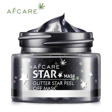 OEM Custom Meistverkaufte neue Produkte Tiefenreinigung Schönheit Frauen Hautpflege Feuchtigkeitsspendende Peel off Glitter Star Gesichtsmaske